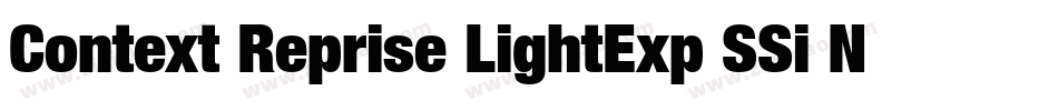 Context Reprise LightExp SSi Normal字体转换